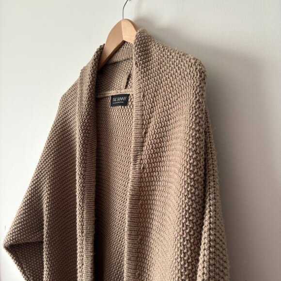 The Skinny Erinn Knit Cardigan Brown Taupe  OS - Picture 7 of 10